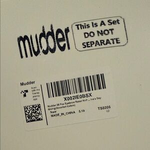 Mudd Eyebrow Razor Set - Assorted Colors